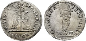 MONETE ITALIANE REGIONALI
VENEZIA
Leonardo Loredan doge LXXV, 1501-1521. Mocenigo o Lira, sigle M B. Ar gr. 6,49 LEONAR LAVREDAN Tipo solito. Paoluc...