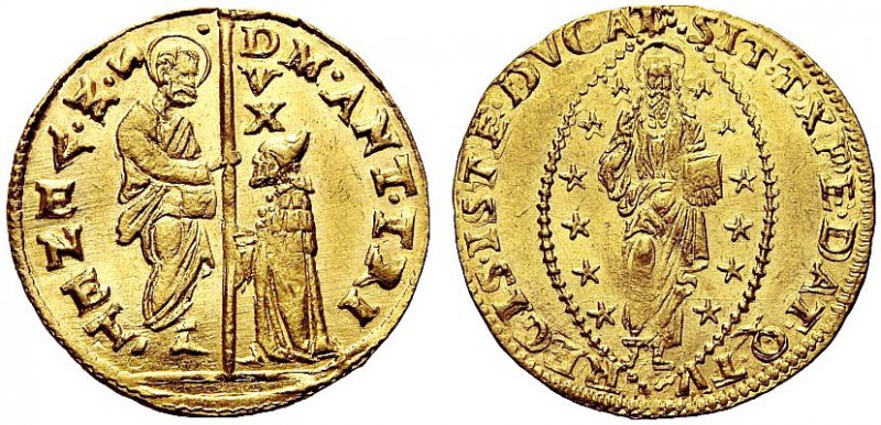 MONETE ITALIANE REGIONALI
VENEZIA
Marc’antonio Trevisan doge LXXX, 1553-1554. ...