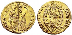 MONETE ITALIANE REGIONALI
VENEZIA
Giovanni Pesaro doge CIII, 1658-1659. Zecchino. Au gr. 3,47 IOAN PISAVRO Tipo solito. Paolucci 1; Fried. 1329. Mol...