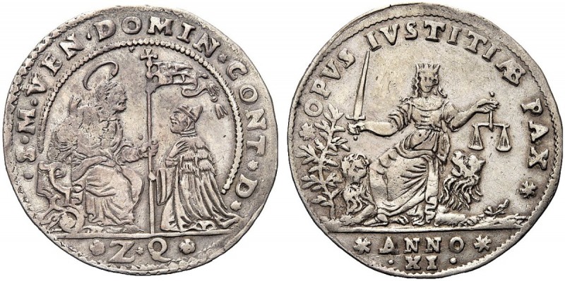 MONETE ITALIANE REGIONALI
VENEZIA
Domenico Contarini doge CIV, 1659-1675. Osel...