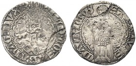 MONETE DEI SAVOIA

Amedeo VIII Conte, 1391-1416. Reggenza di Bona di Borbone, 1391-1398. Mezzo Grosso Mauriziano, II Tipo. Ar gr. 1,98 AMED CO SAB C...