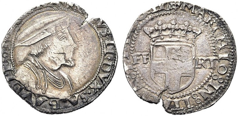 MONETE DEI SAVOIA

Carlo II il Buono, 1504-1553. Testone, zecca sconosciuta. A...