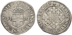 MONETE DEI SAVOIA

Carlo II il Buono, 1504-1553. 4 Grossi, I Tipo, zecca di Aosta. Ar gr. 5,39 Scudo savoia coronato con ai lati la scritta FE RT, i...
