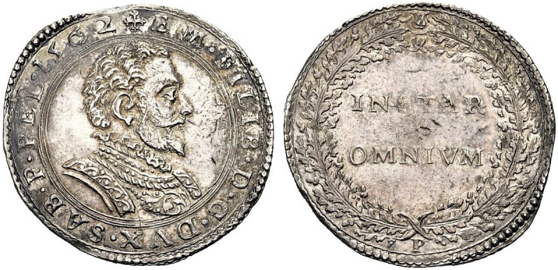 MONETE DEI SAVOIA

Emanuele Filiberto Duca, 1559-1580. Lira 1562, Torino. Ar g...