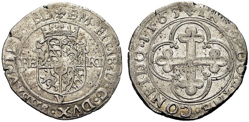 MONETE DEI SAVOIA

Emanuele Filiberto Duca, 1559-1580. Bianco 1563, zecca di V...