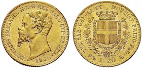 MONETE DEI SAVOIA

Vittorio Emanuele II, Re di Sardegna, 1849-1861. 20 Lire 1860 Torino. Au Come precedente. Pag. 358; Gig. 21. Non comune. Più che ...