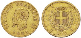 MONETE DEI SAVOIA

Vittorio Emanuele II, Re d’Italia, 1861-1878. 10 Lire 1861, testa piccola. Au Testa a s. Rv. Stemma crociato e coronato con il Co...