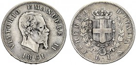 MONETE DEI SAVOIA

Vittorio Emanuele II, Re d’Italia, 1861-1878. Lira 1861 Firenze. Ar Testa nuda a d. Rv. Stemma di Savoia coronato con il Collare ...