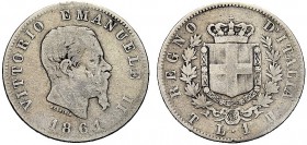MONETE DEI SAVOIA

Vittorio Emanuele II, Re d’Italia, 1861-1878. Lira 1861 Torino. Ar Come precedente. Pag. 511; Gig. 61. Rarissima. MB/BB