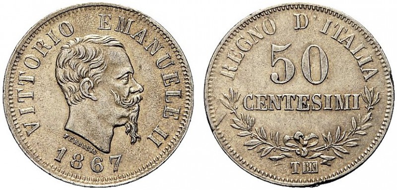 MONETE DEI SAVOIA

Vittorio Emanuele II, Re d’Italia, 1861-1878. 50 Centesimi ...