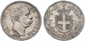 MONETE DEI SAVOIA

Umberto I, Re d’Italia, 1878-1900. 2 Lire 1881 - I Tipo. Ar Testa a d. Rv. Stemma crociato e coronato con il Collare dell’Annunzi...