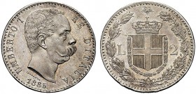 MONETE DEI SAVOIA

Umberto I, Re d’Italia, 1878-1900. 2 Lire 1885 - I Tipo. Ar Come precedente. Pag. 595; Gig. 29. Molto Raro in questa qualità. q. ...