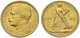 MONETE DEI SAVOIA

Vittorio Emanuele III, Re d’Italia, 1900-1943. 20 Lire 1912 Aratrice. Au Come precedente. Pag. 667; Gig. 31 Rara. Colpetto sul na...