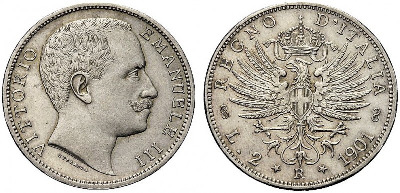 MONETE DEI SAVOIA

Vittorio Emanuele III, Re d’Italia, 1900-1943. 2 Lire 1901 ...