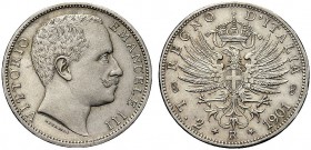 MONETE DEI SAVOIA

Vittorio Emanuele III, Re d’Italia, 1900-1943. 2 Lire 1901 Aquila Sabauda. Ar Testa nuda a d. Rv. Aquila coronata e spiegata a s....