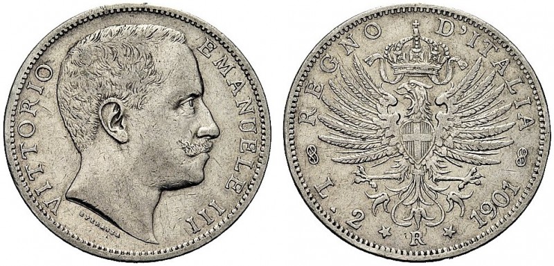 MONETE DEI SAVOIA

Vittorio Emanuele III, Re d’Italia, 1900-1943. 2 Lire 1901 ...