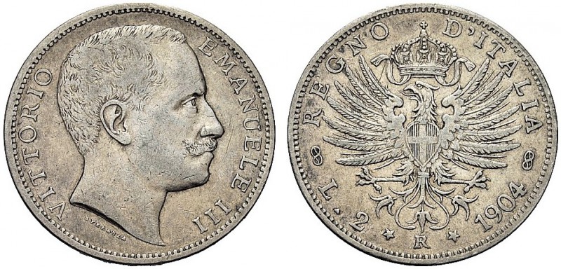 MONETE DEI SAVOIA

Vittorio Emanuele III, Re d’Italia, 1900-1943. 2 Lire 1904 ...