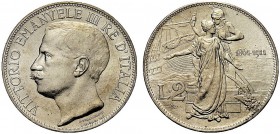 MONETE DEI SAVOIA

Vittorio Emanuele III, Re d’Italia, 1900-1943. 2 Lire 1911 Cinquantenario. Ar Testa nuda a s. Rv. L’Italia e Roma con aratro infi...