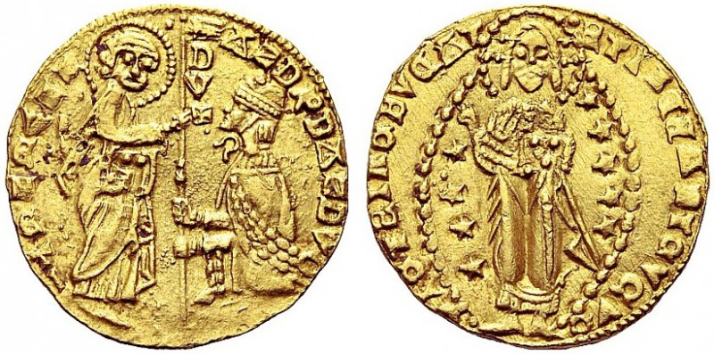 MONETE STRANIERE
CHIOS
La Maona, 1347-1566. Ducato al nome di Andrea Dandolo. ...