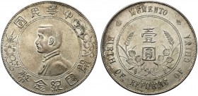 MONETE STRANIERE
CINA
Repubblica, 1912-1949. Dollaro Memento 1927. Ar KM#Y318a.1; L&M-49. Più che SPL/q. FDC