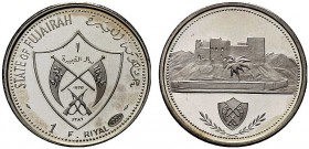 MONETE STRANIERE
FUJAIRAH
Emirato. Muhammad bin Hamad al-Sharqi, 1952-1974. Riyal 1970, Desert Fort. Ar KM#1. PROOF