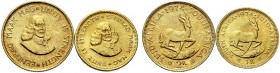 MONETE STRANIERE
SUD AFRICA
Repubblica. Set originale datato 1974 con monete in oro, argento e bronzo da 2 Rand e Rand in oro, 1 Rand in argento e 5...