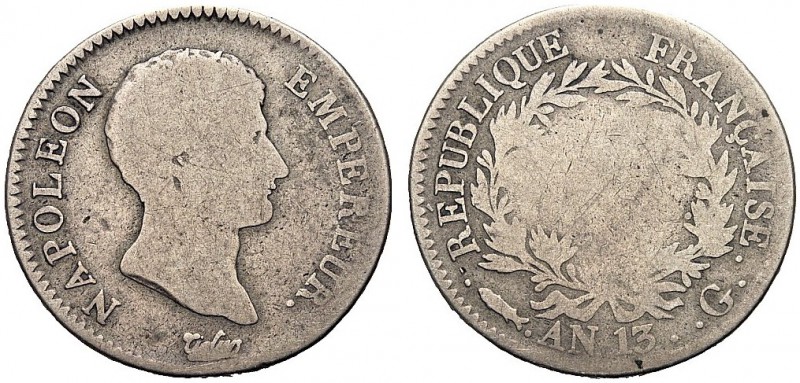 MONETE STRANIERE
SVIZZERA
Napoleone I Imperatore, 1804-1814. 2 Franchi an. 13 ...