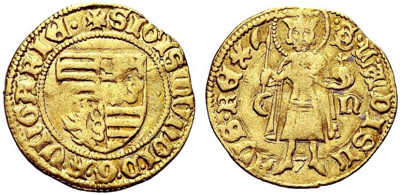 MONETE STRANIERE
UNGHERIA
Sigismondo, 1387-1437. Ducato. Au gr. 3,43 Fried. 11...