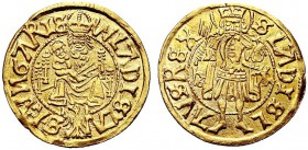 MONETE STRANIERE
UNGHERIA
Wladislaus II, 1490-1516. Ducato 1500 ca. Au gr. 3,56 Pohl L32-3; Fried. 32. Raro. SPL