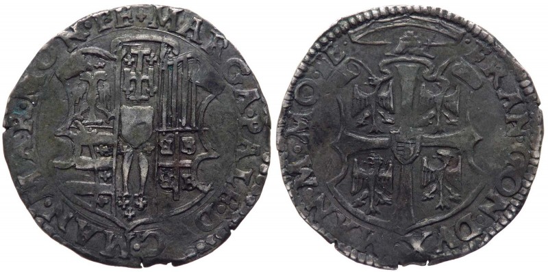 Casale - Francesco III Gonzaga (1540-1550) Cavallotto con il Doppio Stemma - Mir...