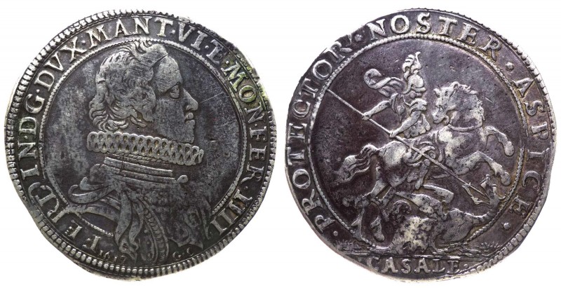 Casale - Ferdinando Gonzaga Duca VI (1612-1626) Ducatone con San Giorgio a caval...