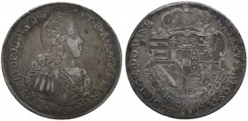 Firenze - Pietro Leopoldo di Lorena (1765-1790) Francescone 1770 "Stemma Barocco IV°Serie" - (R) RARA - Mir.377/2 - Ag gr.27,02 
BB+