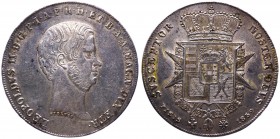Firenze - Leopoldo II di Lorena (1824-1859) Francescone da 10 Paoli del 4°Tipo 1859 - Gig.25/a - Ag gr.27,38 
qFDC