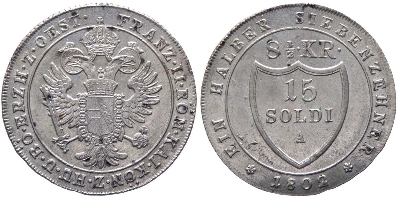 Gorizia - Francesco II (1797-1805) 15 Soldi (8 1/2 Kreuzer) 1802 A "Vienna" - Mi...