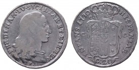 Regno di Napoli - Ferdinando IV (1759-1816) Tarì da 20 Grana del 1°Tipo - 1790 - (RR) MOLTO RARA - Ag gr.4,48 
BB/SPL