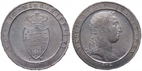 Regno di Napoli - Ferdinando IV (1759-1816) Mezza Piastra da 60 Grana 1805 - (RR) MOLTO RARA - Ag - Graffi di conio - Notevole lustro e conservazione ...