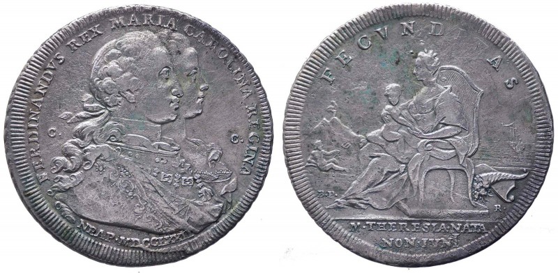 Regno di Napoli - Ferdinando IV (1759-1816) Piastra da 120 Grana del 3°Tipo 1772...