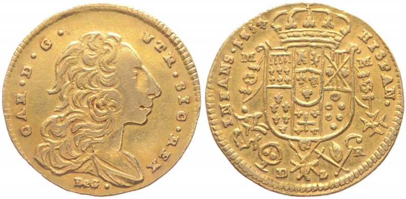 Regno di Napoli - Ferdinando IV (1759-1816) 2 Ducati 1754 (Zecchino Napoletano) ...