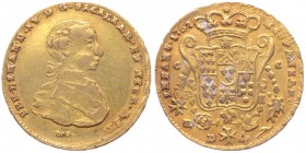 Regno di Napoli - Ferdinando IV (1759-1816) 4 Ducati 1767 (Doppia Napoletana del 2°Tipo) - (R) RARA - Au gr.5,90 
SPL