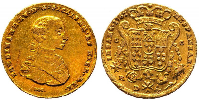 Regno di Napoli - Ferdinando IV (1759-1816) 4 Ducati 1767 (Doppia Napoletana del...