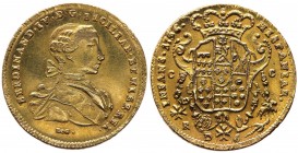 Regno di Napoli - Ferdinando IV (1759-1816) 6 ducati 1766 (Oncia Napoletana del 4°Tipo) - Gig.9a - Au gr.8,84 
SPL/FDC
