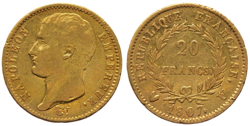 Torino - Napoleone I Imperatore (1804-1814) 20 Franchi del 1°Tipo (Testa Nuda) 1...