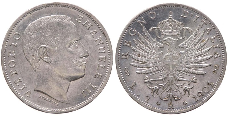 Vittorio Emanuele III (1900-1943) 1 Lira 1901 "Aquila Sabauda" - (NC) Non comune...