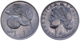 Monetazione in Lire (1946-2001) 1 Lira 1947 "Arancia" - Tiratura 12.000 esemplari - Roma - (RR) MOLTO RARA - Italma 
FDC