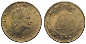 Monetazione in Lire (1946-2001) 200 Lire 1979 - Senza firma dell'incisore 
n.a.