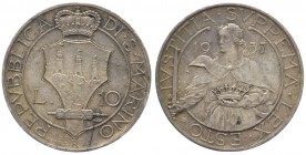 Vecchia Monetazione (1864-1938) 10 Lire 1937 - Ag
qFDC