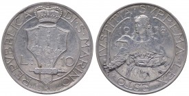 Vecchia Monetazione (1864-1938) 10 Lire 1938 - (R) RARA - Ag
qFDC