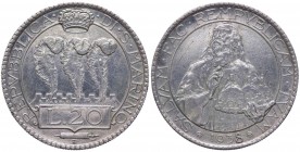 Vecchia Monetazione (1864-1938) 20 Lire 1938 - (RR) MOLTO RARA - Tiratura 2500 esemplari - Ag
SPL+