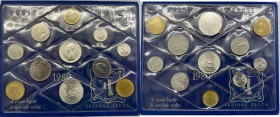 Divisionale Repubblica Italiana - Serie 10 Valori 1980 - Presente 500 Lire in Ag
n.a.
