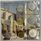 Serie San Marino n.9 valori 1978 - con 500 lire in Ag
n.a.